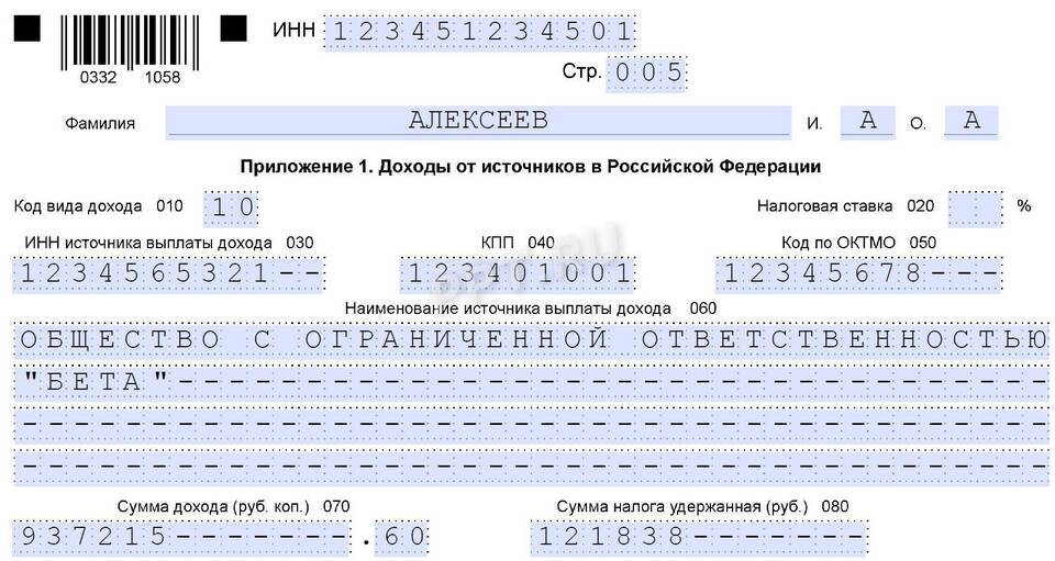 Что означает код дохода 2510 в НДФЛ