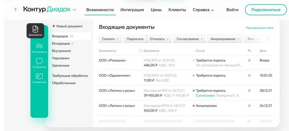 ЭДО СБИС Диадок: что это и как работает