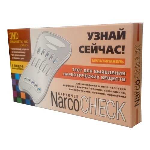 Тест Narcocheck мультипанель для выявления 5 видов наркотиков в моче 1 шт. в Фармакопейка