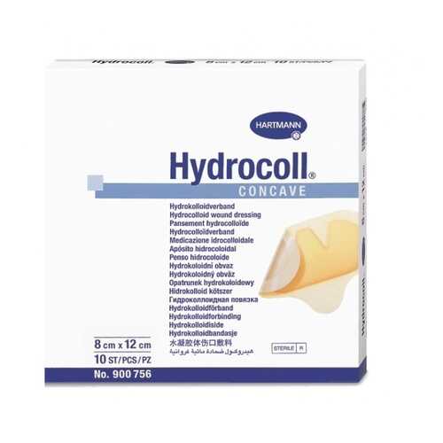 Гидроколлоидные повязки Hydrocoll concave на пятки и локти 8 х 12 см 10 шт. в Фармакопейка