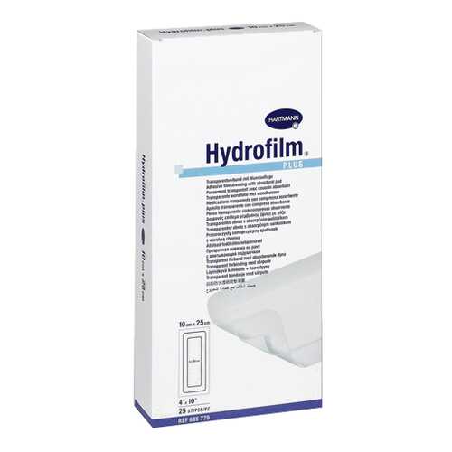 Повязка HARTMANN Hydrofilm plus с впитывающей подушечкой прозрачная 10 см х 25 см 25 шт. в Фармакопейка