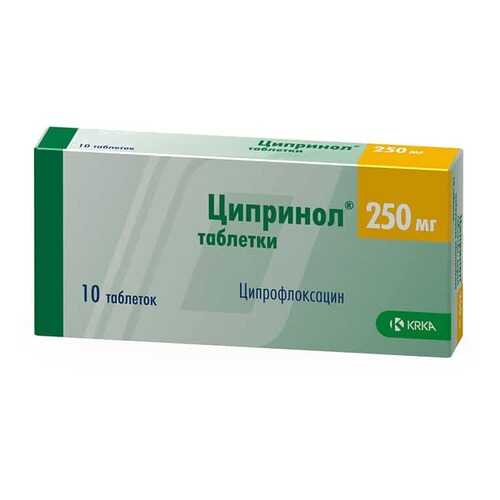 Ципринол таблетки 250 мг 10 шт. в Фармакопейка