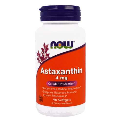 Для зрения NOW Astaxanthin 4 мг 90 капсул в Фармакопейка