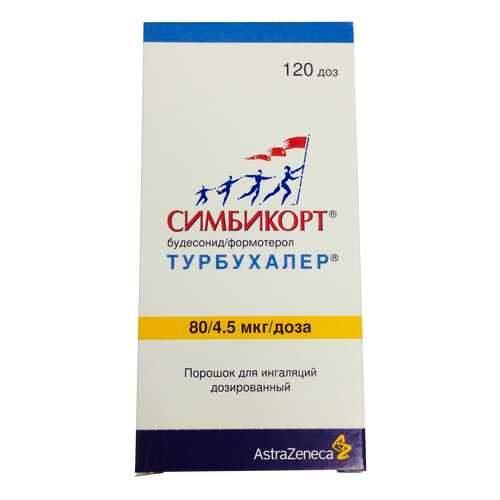 Симбикорт Турбухалер пор. для инг.доз.4,5мкг+80мкг/доза 120доз в Фармакопейка