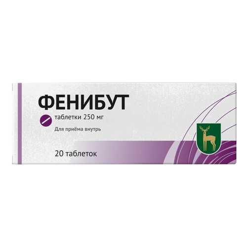 Фенибут таблетки 250 мг №20 в Фармакопейка