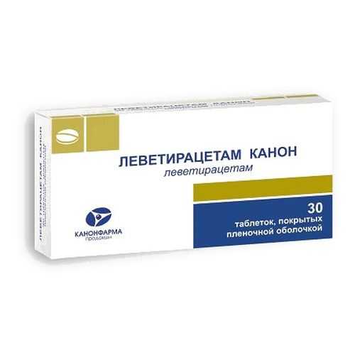 Леветирацетам-Канон таблетки, покрытые пленочной оболочкой 1000 мг 30 шт. в Фармакопейка