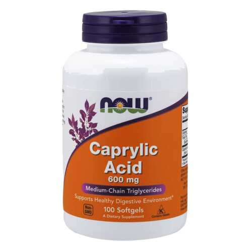 Для пищеварения NOW Caprylic Acid 600 мг 100 капсул в Фармакопейка