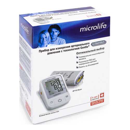 Тонометр Microlife BPA2 Basic автоматический на плечо в Фармакопейка