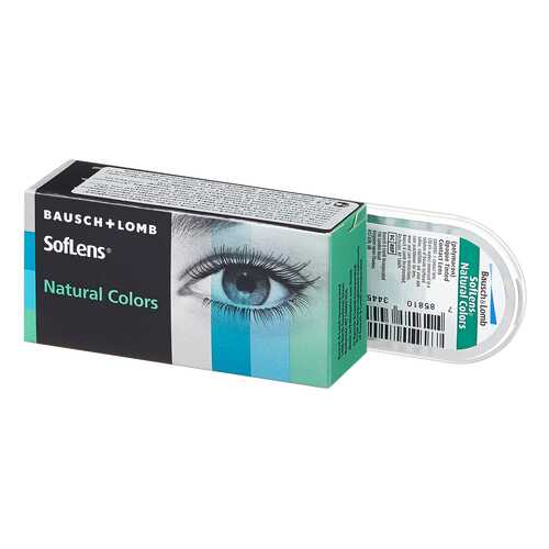 Контактные линзы SofLens Natural Colors 2 линзы 0,00 emerald в Фармакопейка