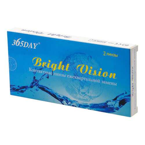 Контактные линзы 365Day Bright Vision 2 линзы R 8,6 -2,0 в Фармакопейка