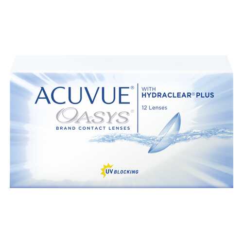 Контактные линзы Acuvue Oasys with Hydraclear Plus 12 линз R 8,4 -5,00 в Фармакопейка
