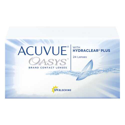 Контактные линзы Acuvue Oasys with Hydraclear Plus 24 линзы R 8,8 +2,75 в Фармакопейка
