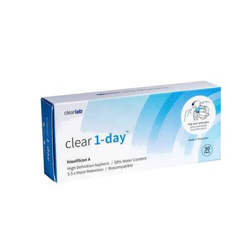 Контактные линзы ClearLab Clear 1-Day 30 линз R 8.7 -01,50 в Фармакопейка