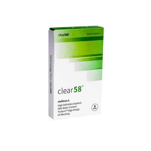 Контактные линзы ClearLab Clear 58 6 линз R 8.3 -03,00 в Фармакопейка