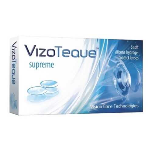 Контактные линзы VizoTeque Supreme 6 линз R 8,6 -0,75 в Фармакопейка
