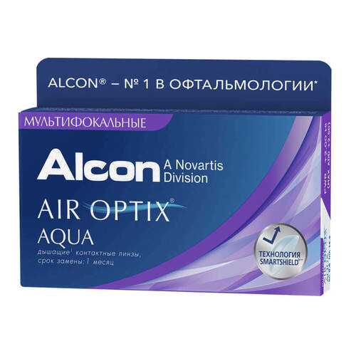 Контактные линзы Air Optix Aqua Multifocal 3 линзы high -2,00 в Фармакопейка