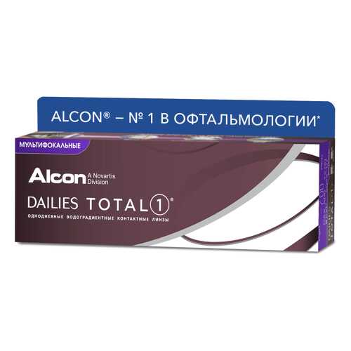 Контактные линзы Dailies Total1 Multifocal 30 линз Medium от +1,25 до +2,00 R 8,5 -3,50 в Фармакопейка