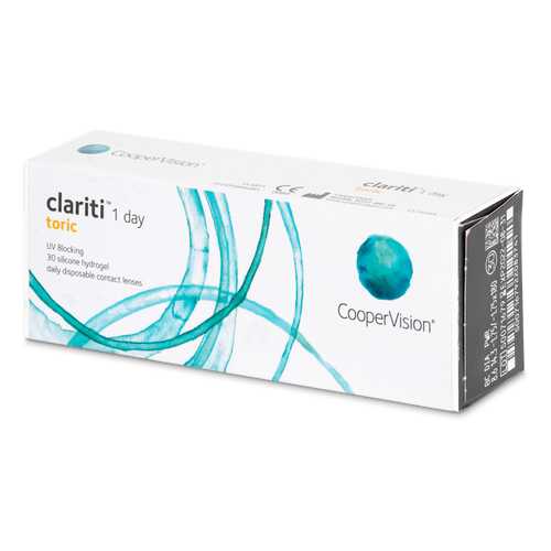 Контактные линзы Clariti 1 day toric 30 линз R 8,6 -2,50/-2,25/180 в Фармакопейка