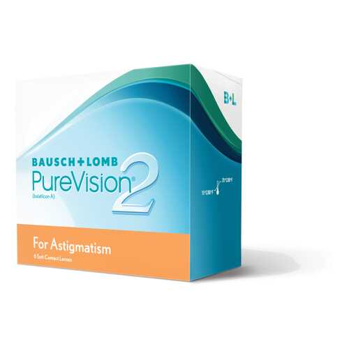 Контактные линзы PureVision 2 for Astigmatism 3 линзы -4,00/-2,25/170 в Фармакопейка