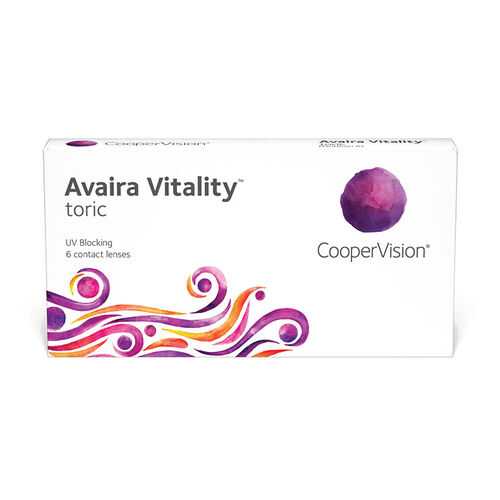 Линзы контактные CooperVision Avaira Vitality toric 6 шт. -3,5/0,75/150 в Фармакопейка