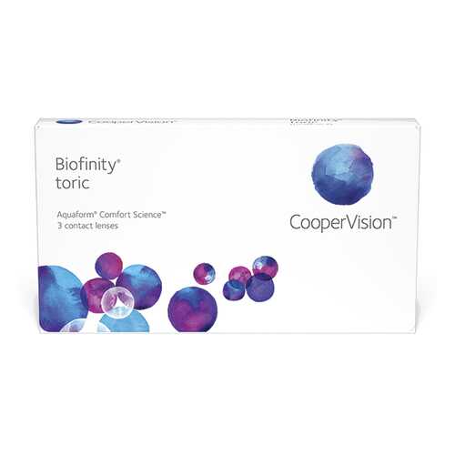 Линзы контактные CooperVision Biofinity Toric 3 шт. +4,5/2,25/170 в Фармакопейка