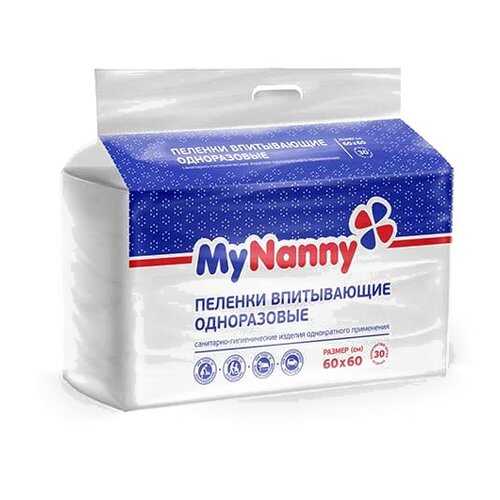 Пеленки впитывающие Medmil MyNanny 30 шт. 60x60 см в Фармакопейка