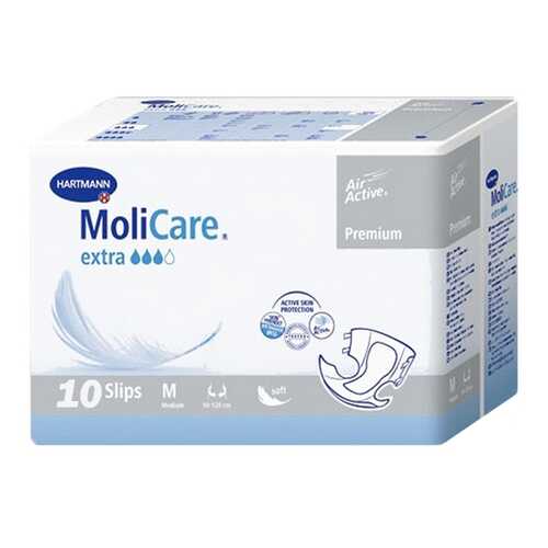 Подгузники для взрослых HARTMANN MoliCare Premium extra soft Воздухопроницаемые 10 шт, M/6 в Фармакопейка