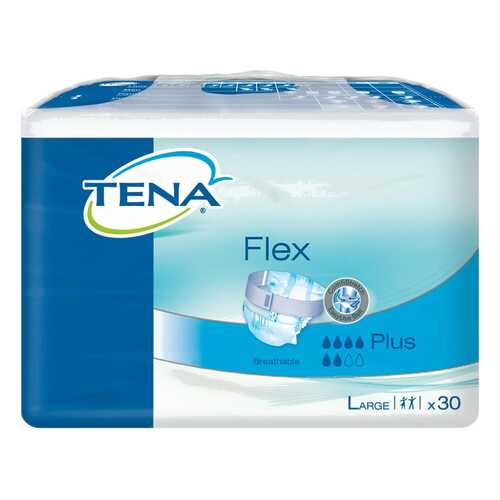 Подгузники для взрослых с поясом, L, 30 шт. Tena Flex Plus в Фармакопейка