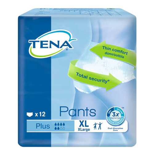 Подгузники для взрослых Tena Pants Plus XL 12 шт. в Фармакопейка