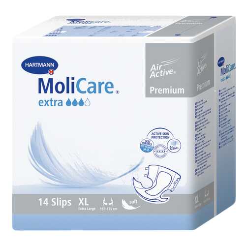 Подгузники для взрослых, XL, 14 шт. MoliCare Premium Extra в Фармакопейка