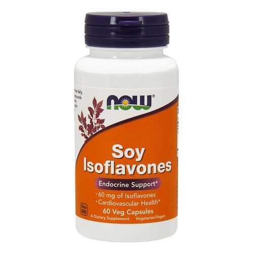 Добавка для сердца и сосудов NOW Soy Isoflavones 60 капсул в Фармакопейка