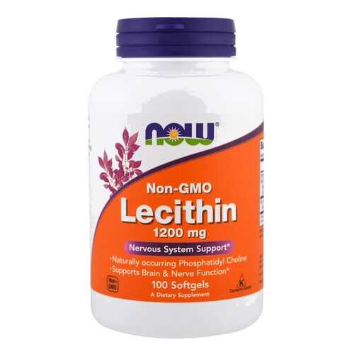 Лецитин NOW Lecithin 100 капс. натуральный в Фармакопейка