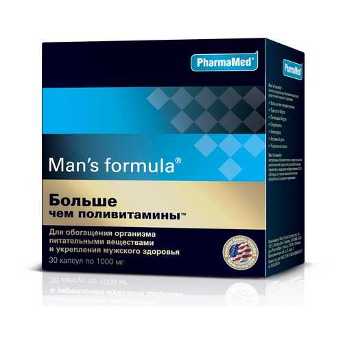 PharmaMed Man's formula Больше чем поливитамины, 30 капс в Фармакопейка