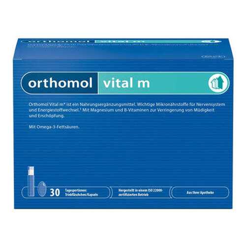 Vital M Orthomol жидкость фл. 20 мл + капсулы 800 мг + капсулы 700 мг 30 шт. в Фармакопейка