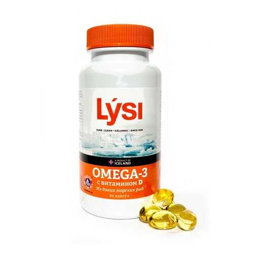 Рыбий жир Омега-3 Lysi с витамином Д капсулы 60 шт. в Фармакопейка