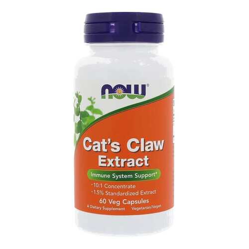Cat's Claw Extract (экстракт кошачьего когтя), 60 вегетарианских капсул, NOW в Фармакопейка